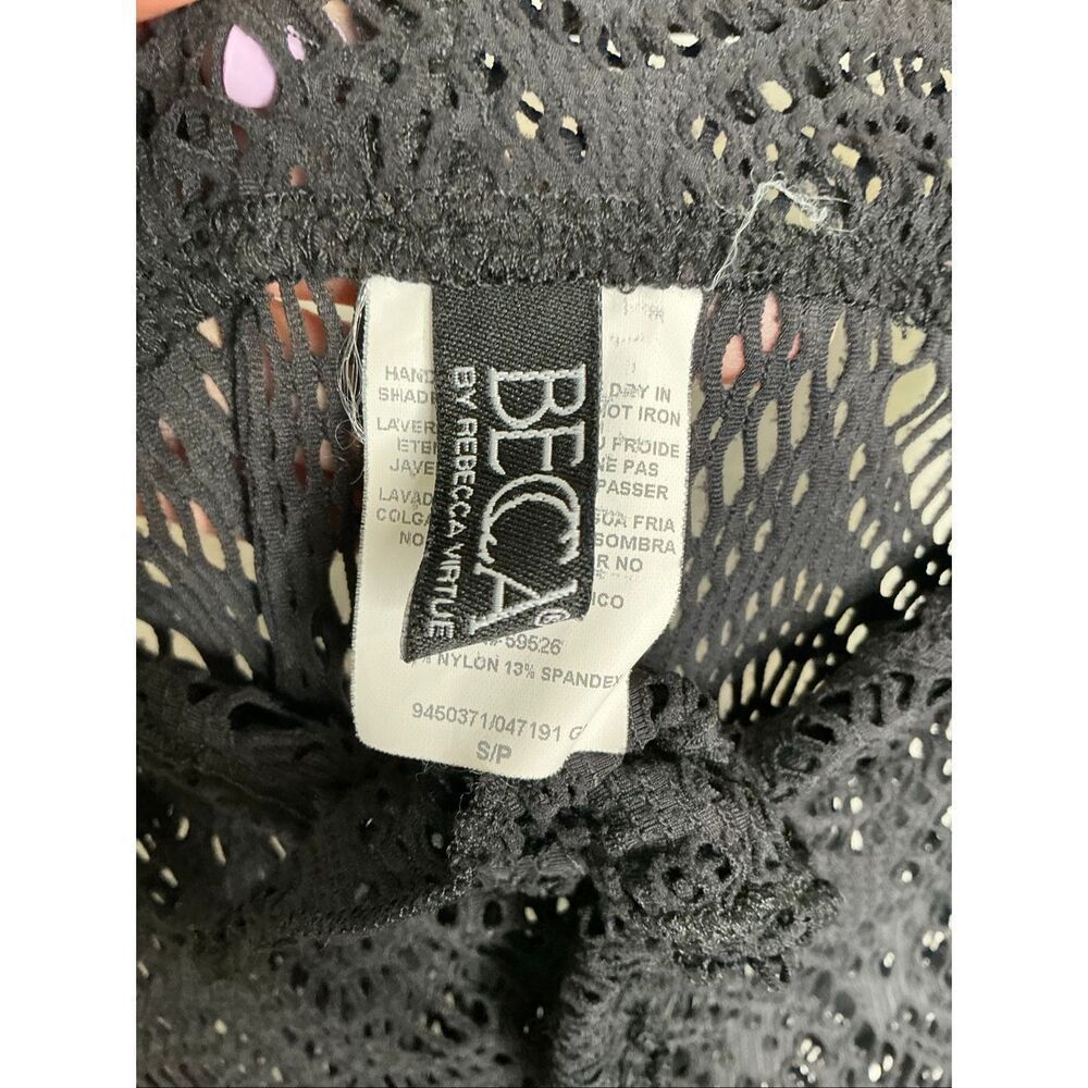 Becca Amore Lace Swim Cover Up Pants | Black in Small - Picture 4 of 6